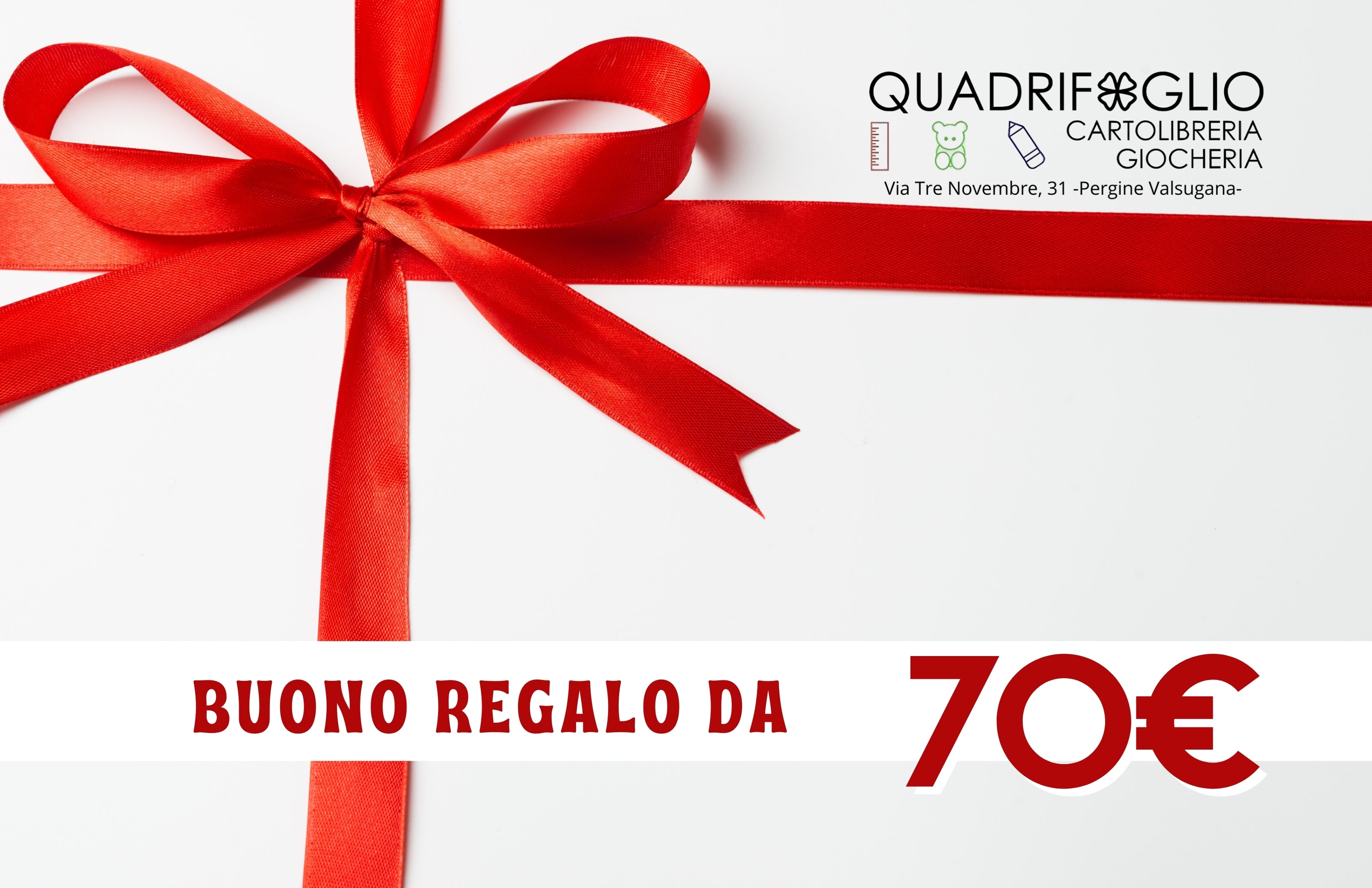 Buono regalo cartoleria QUADRIFOGLIO