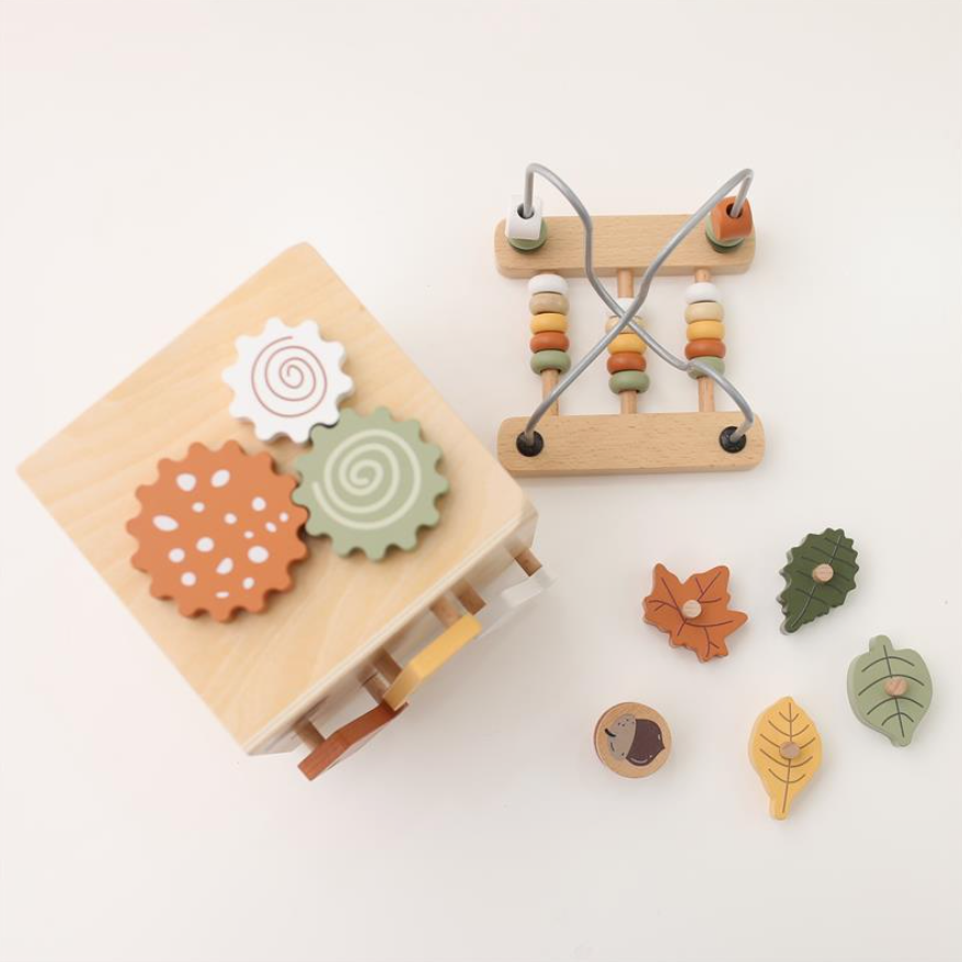 Gioco Montessori con Cubi di Legno Educativo