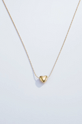 Collana sottile con cuore in acciaio inox
