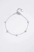Bracciale a cuore in acciaio inox