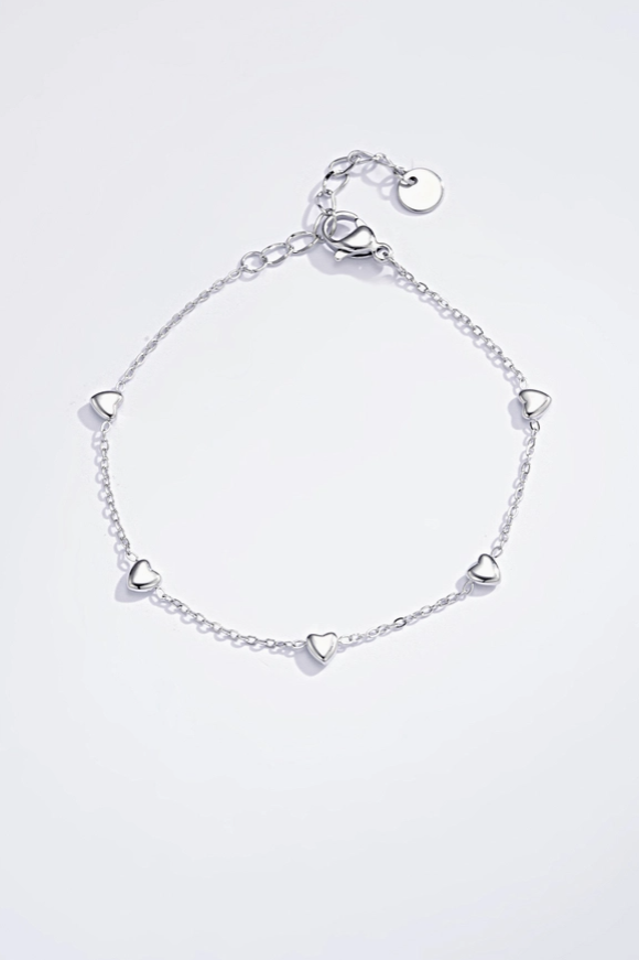 Bracciale a cuore in acciaio inox