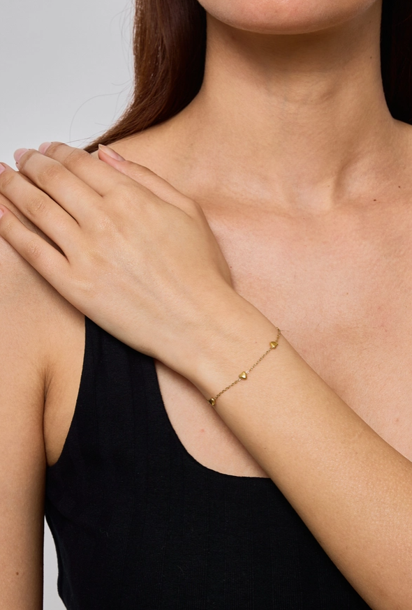Bracciale a cuore in acciaio inox