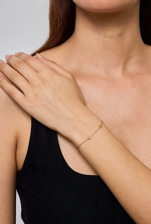 Bracciale a cuore in acciaio inox