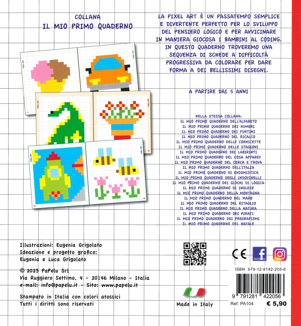 Il mio primo quaderno della Pixel art