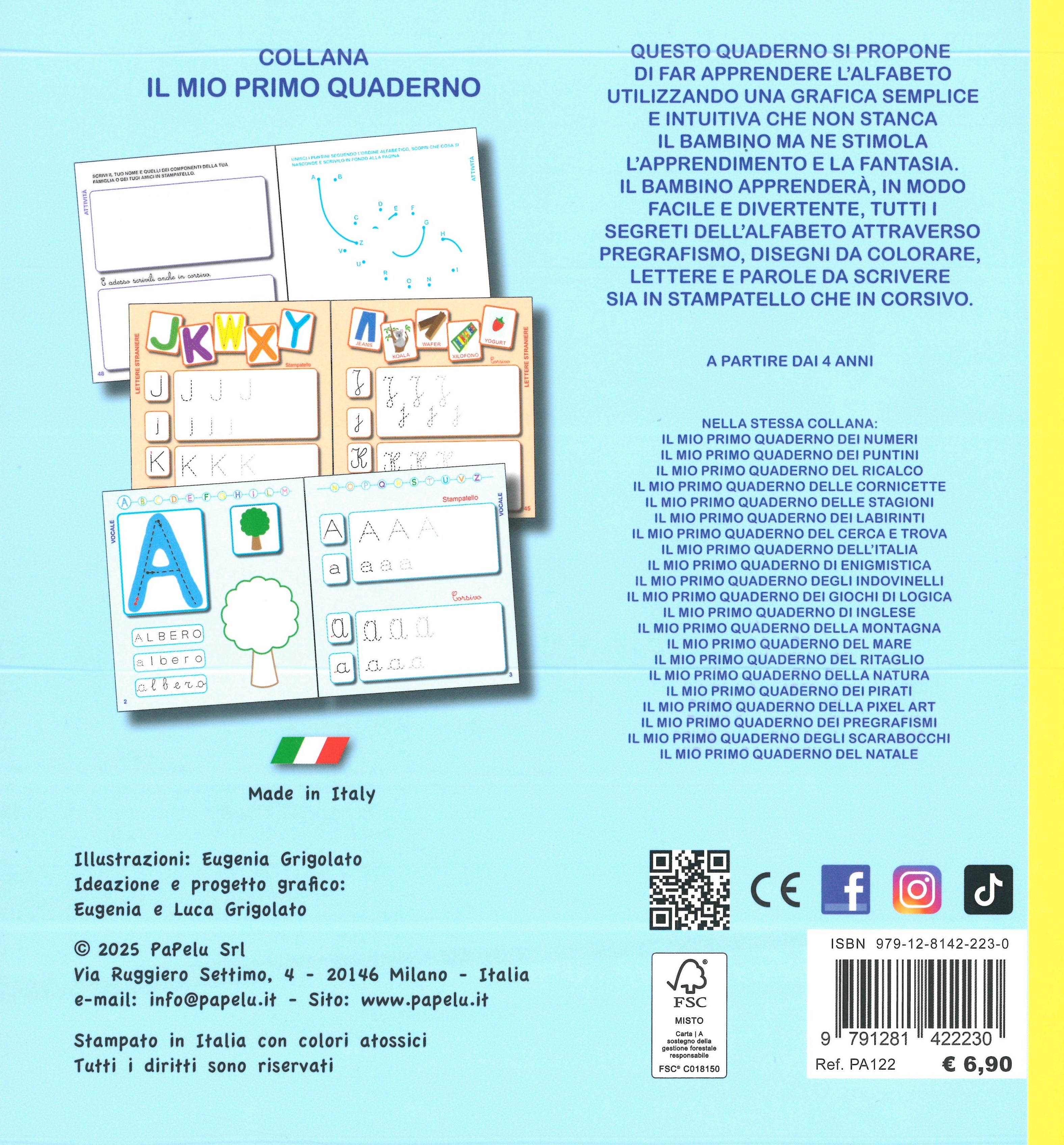 Il mio primo quaderno dell'alfabeto